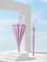 Sun-series anti-water jacket long handle umbrella female clear rain dual-use straight pole men anti-wind automatic large car biathlon big umbrella
