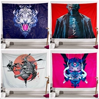 Hangcloth phong cách Nhật Bản đơn giản và vải nền gió ukiyoe sơn trang trí phòng ngủ vải pub xăm hình xăm tấm thảm studio - Tapestry thảm treo tường cute