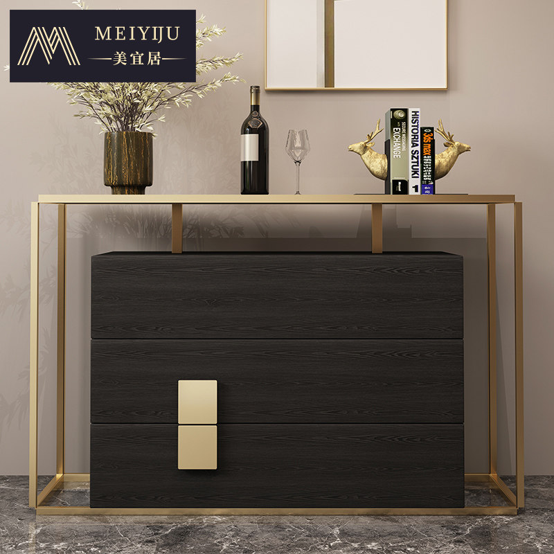 Postmodern light and luxurious in the rear modern light extravaganza in the rear modern light extravaganza Decorative Designer New Chinese Door Hall Partition Cabinet Nordic Holding Cabinet