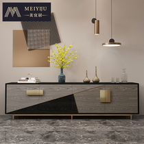 American light and luxurious TV cabinet ground cabinet entrance hall Fancy Decoration Cabinet Villa Harbor Type rear Modern TV Cabinet Tea Table