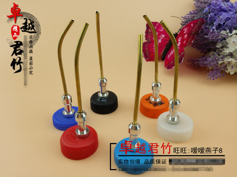 Birdcage copper pipe water dispenser Portable water dispenser birdcage accessories for birds Thrush myna metal copper mouth water dispenser