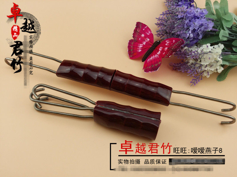 Bird Cage Flat Shoulder Painting Eyebrow Bird Cage Accessories Flex Handle Cage Pick Hand Pick Stainless Steel Bamboo Bird Cage Bird Furniture Accessories Manufacturer