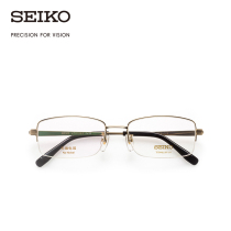 SEIKO SEIKO glasses classic series mens half-frame leisure business titanium glasses frame HT01080