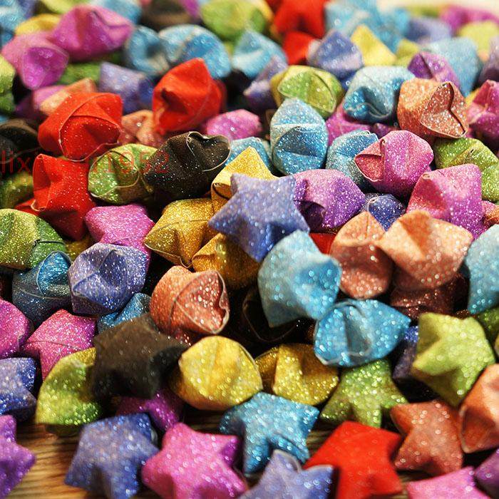 Pure Color Lucky Stars Gift Plastic Tube Stars Finished Products Creative Festival Gifts Light may wish to report white gifts