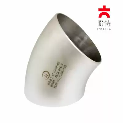 Pande 304 stainless steel 45 degree industrial grade elbow seamless welding right angle stamping elbow joint sandblasting new