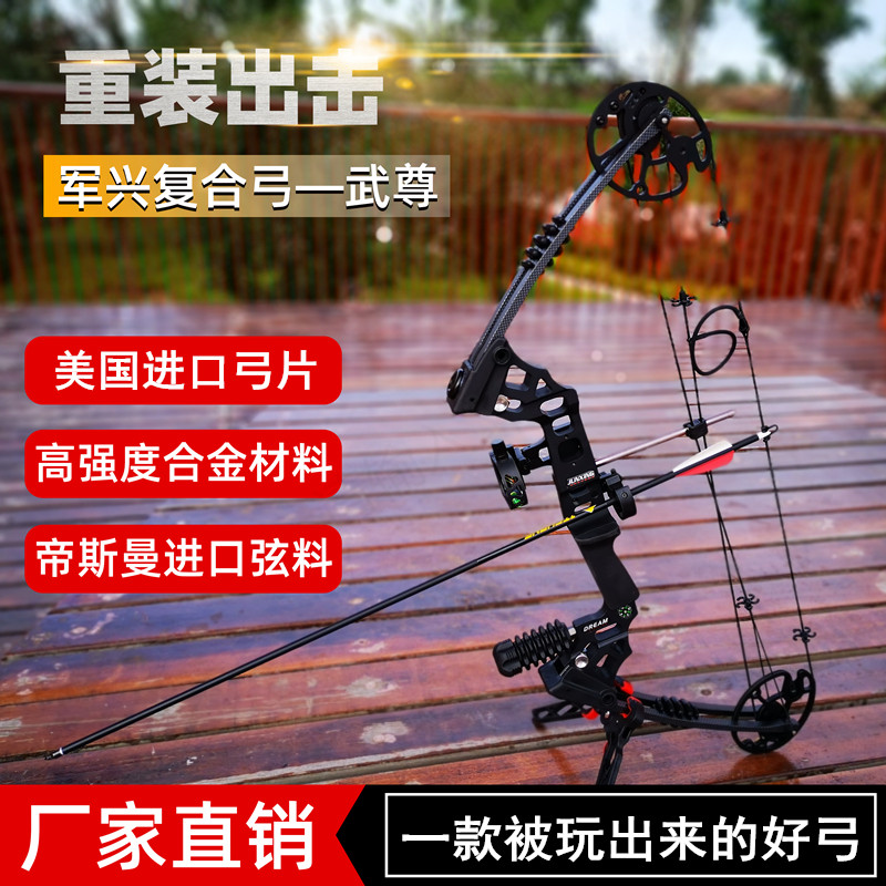 Compound bow pulley bow recurve bow traditional bow Junxing M120m125 bow competitive bow 75 pound heavy bow target