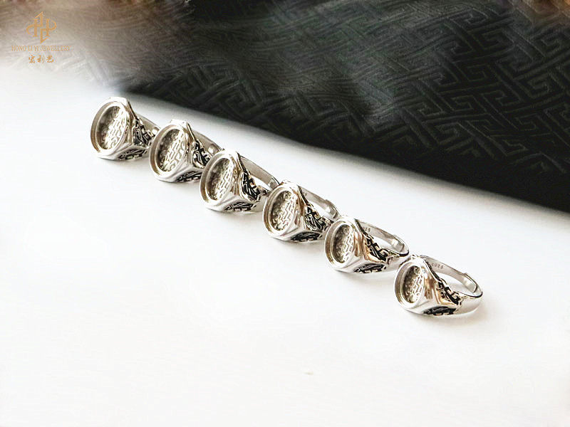 Bague HONGLIYIJEWELRY    en Argenterie - Ref 3087615 Image 28