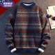 Tangshi Group DESSO autumn and winter new pullover warm sweater trendy retro trendy men's bottoming sweater sweater