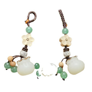 创意手工仿仿菩提袋扣机链挂件情汽侣车钥匙手袋包挂饰品