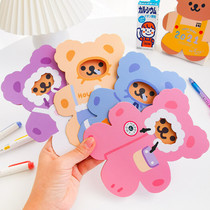 61 Childrens Day Little Bear cute Japan-ROK greeting card minimalist card paper hand-written message Creative Ins Festival