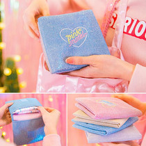 Aunt Towel Containing Bag South Korea Lovely Fresh Little Mini Ins girl Heart Soft Sister Health cotton towels Japanese