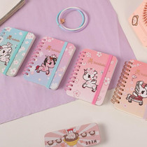 Unicorn portable English word book Portable Mini Pocket Book student cute strappy small book