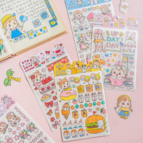 Childrens Day note Ben stickers Decorative Small Patterns Children Ins Wind Hand Shell Keys Cute Teen Hearthand Ledger