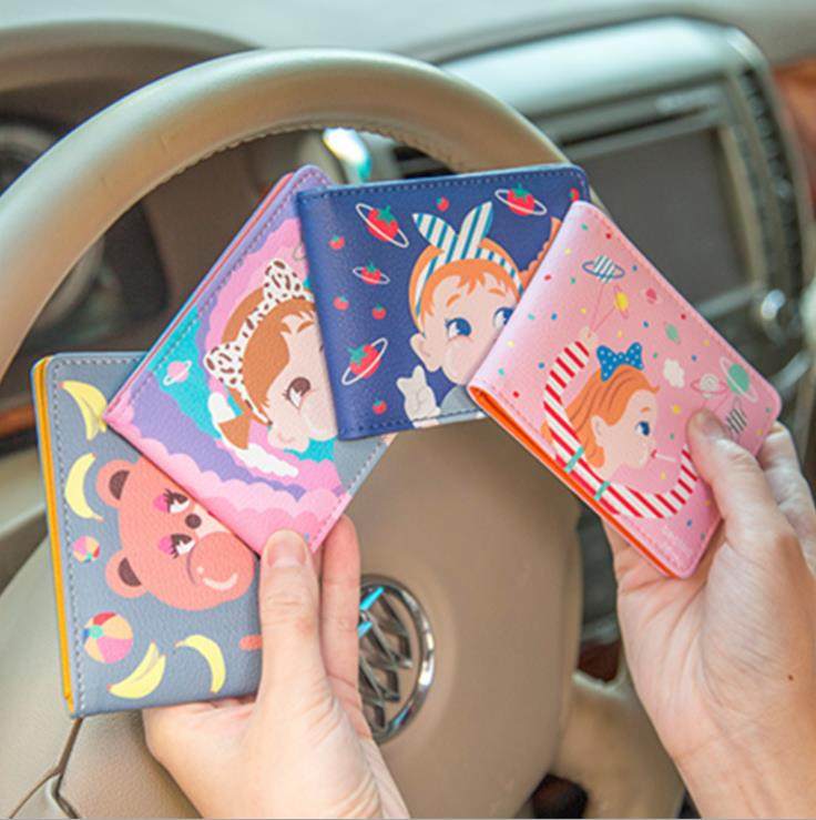 In Red Girl Driver's License Cartoon Available Doll Doll Document License for Students