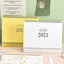 Special deal with big desk calendar 2021 desktop Kraft paper simple day calendar office ox year ins creative cute