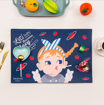 One ins Korea oversized creative computer office leather table mat book mouse mat cute meal mat