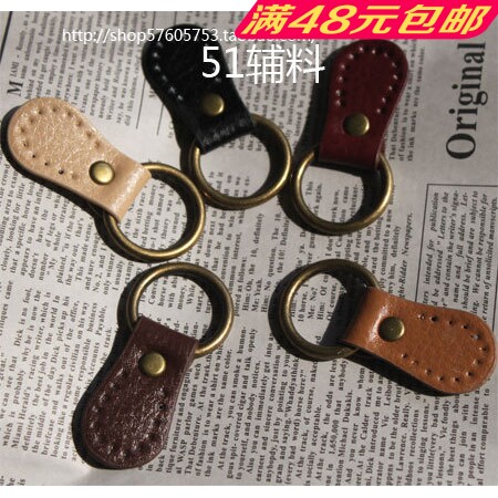 Cirque drop-shaped small version of lychee textured buckle Korean version handmade fabric DIY luggage with both sides with ear hanging accessories