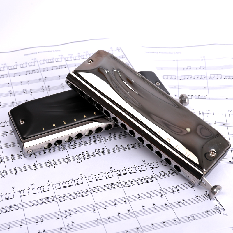 JDR Garderay Chromatic Harmonica GM-0648 Recommended for beginners to send tutorial videos into the Chinese piano