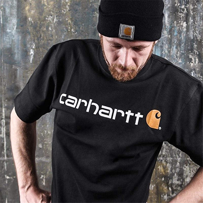 In-Stock Carhartt Main Line K195 Trendy T-Shirt, Simple and Versatile Workwear T-Shirt, Couple Tee Shirt