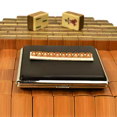 Jinghu accessories old bamboo mahjong handmade Jinghu code Xipi two yellow base Jinghu Qin code gift box