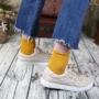 Sapphire màu xanh tím ống cotton vớ màu rắn uốn cong sang trọng nữ phiên bản Hàn Quốc của đại học gió dễ thương phụ nữ hoang dã vớ đẹp giá rẻ