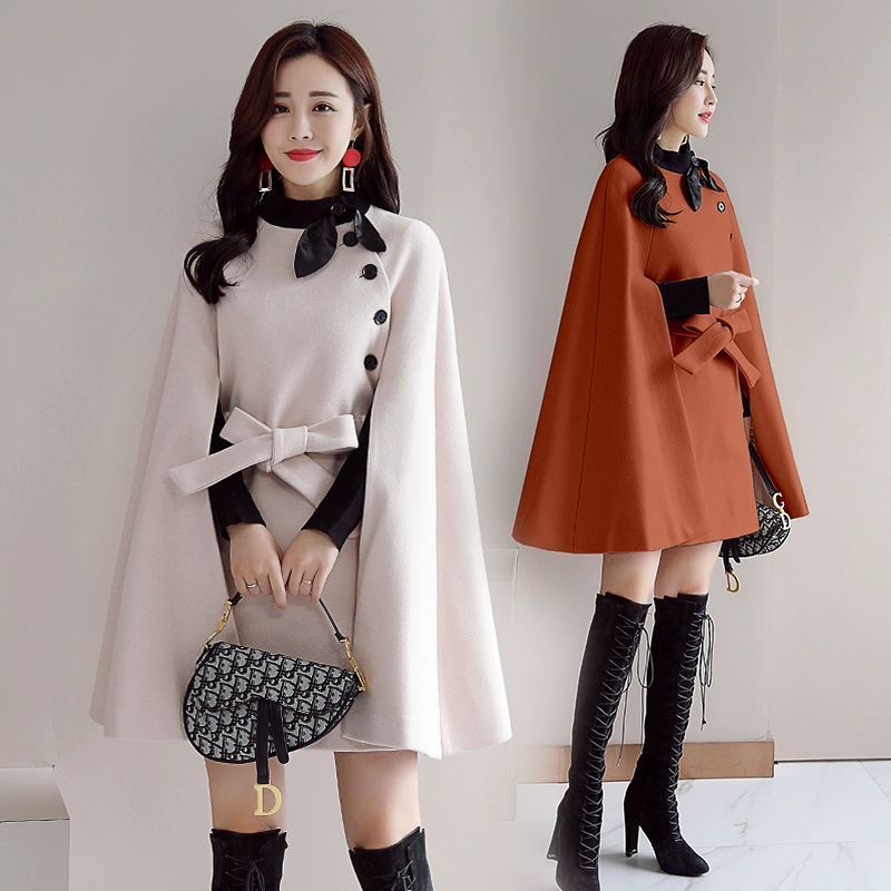 Áo len và áo khoác len dài giữa Hàn Quốc, quần áo nữ, mùa xuân mới, mùa thu và mùa đông thon gọn, phù hợp - Trung bình và dài Coat