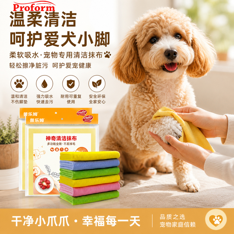 German Imported Pulem Antibacterial Wipes for Dog Paws, Absorbent, Lint-Free, Oil-Resistant, for Household Cleaning German Imported Pulem Antibacterial Wipes for Dog Paws, Absorbent, Lint-Free, Oil-Resistant, for Household Cleaning