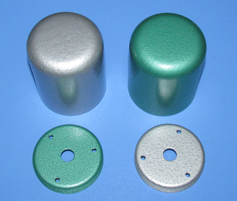 Circular painted iron cover (pull-up cow cover) for transformer shielding. Two colors have a diameter of about 56 and a height of about 68