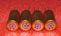 West Germany gold mounted ROE EKM 40V 470UF high quality gold armor gold bullet audio electrolytic capacitor