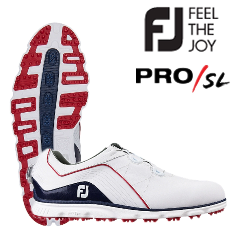 Giày chơi gôn nam PRO / SL chính hãng Footjoy2019 mới Giày thể thao nam FJ da không thấm nước BOA - Golf