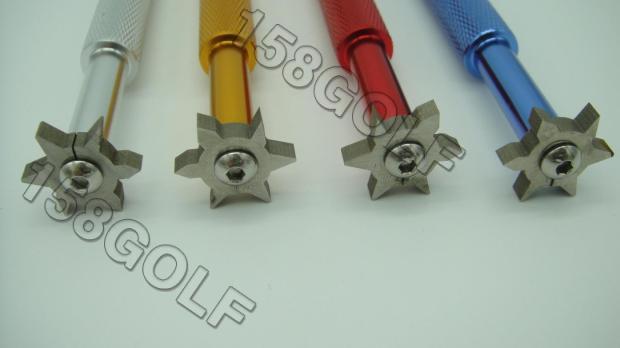 Dòng tấn công rãnh rãnh đánh dấu mài nhọn Phụ kiện câu lạc bộ đầu golf 	giá 1 quả bóng golf