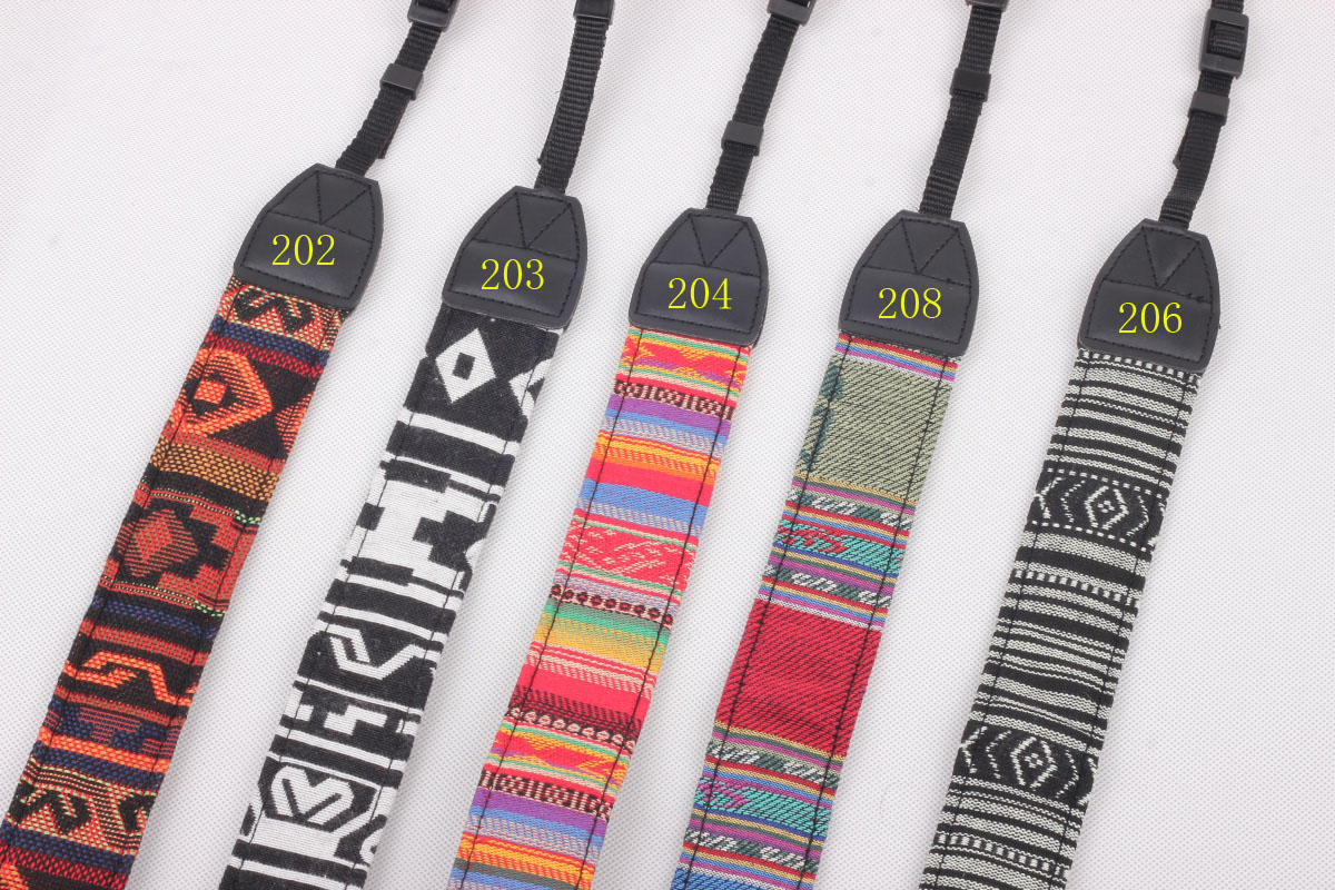 The ethnic wind shoulder strap is suitable for Canon 5D 5D3 1000D 6D vintage SLR camera strap