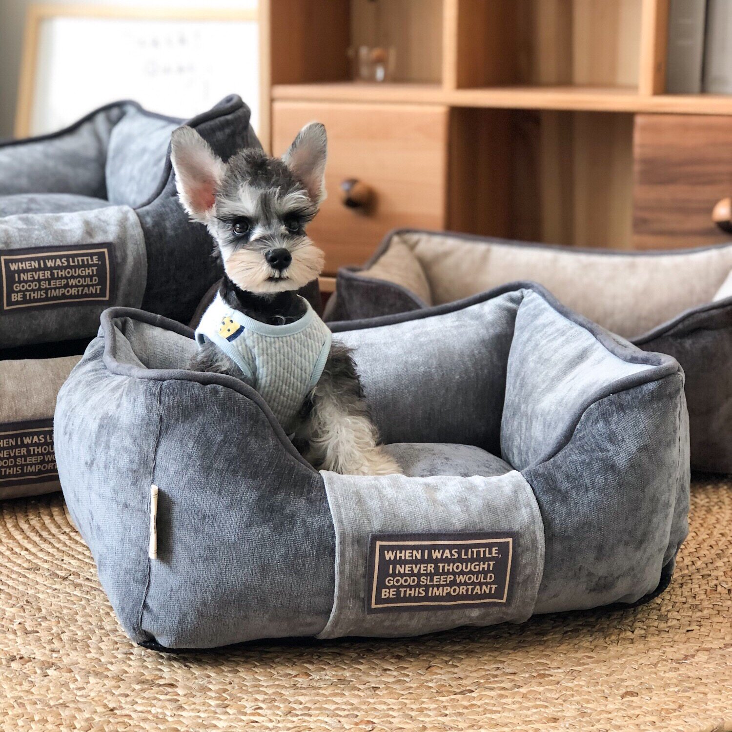 All Season Full Removable Wash Kennel Snownery Winter Nest Cushion Dog Mat Cat Nest Resistant to Dirty Small & Medium Pet Dog Bed Thickening