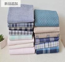  Three-meter Korea export super soft plaid double-layer cotton gauze material 2-sided shirt skirt scarf fabric