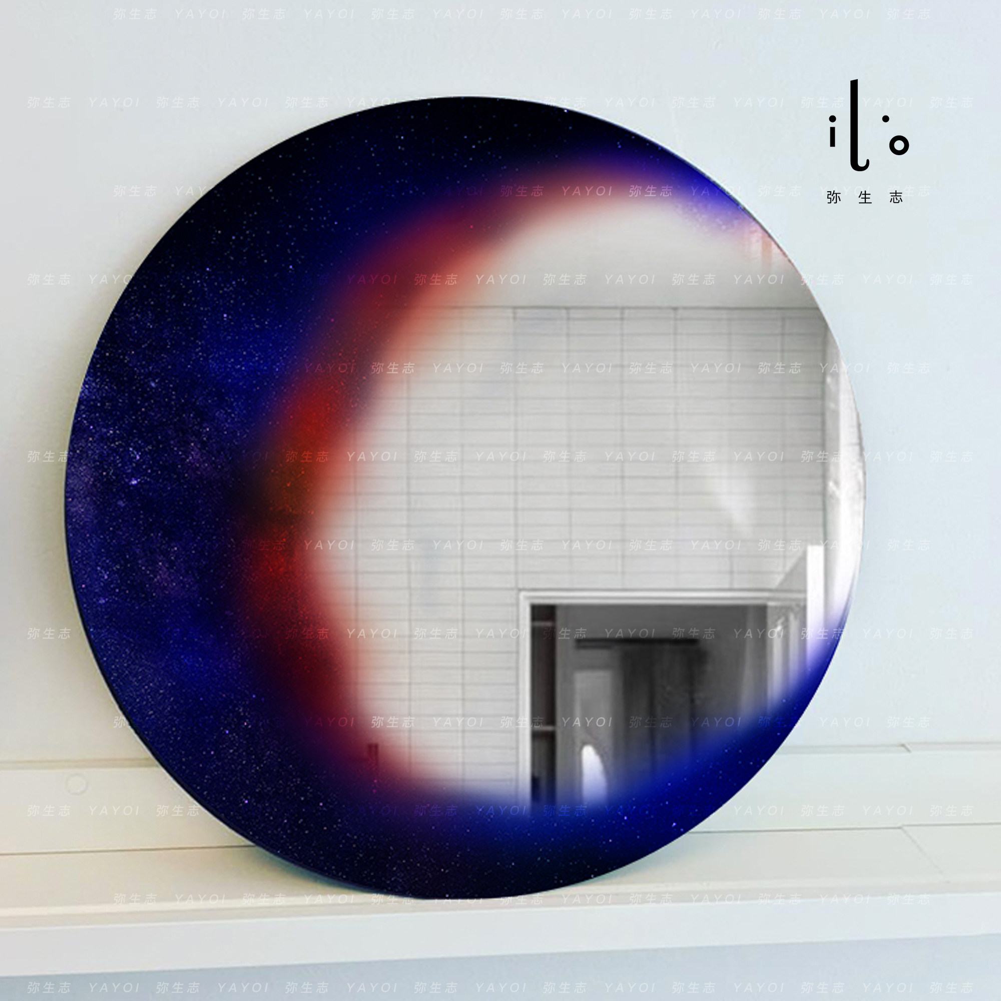 Miss Mi Original Design Stark Mirror in Nordic Art Toilet Bathroom Wall Wall - Wall Mirror Decoration Mirror