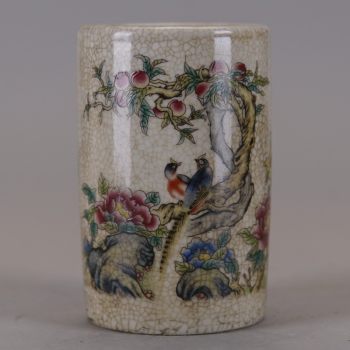 Qing dynasty guangxu year antique secondhand piece with blue and white flowers