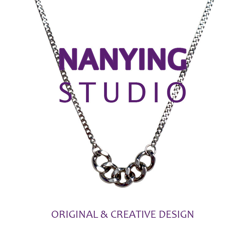 NANYING niche design minimal necklace in cold wind men and women hip hop personalized couple sweater chain tide