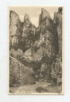  British blank black and white old postcard cheddar mountain view road is a long time ago