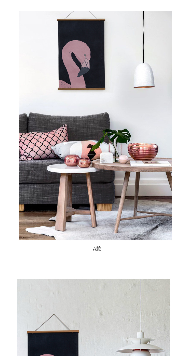 Bắc Âu Mỹ retro sang trọng ánh sáng minh họa loạt vải cuộn bức tranh bức tranh áp phích tấm thảm treo tường - Tapestry tấm vải treo tường