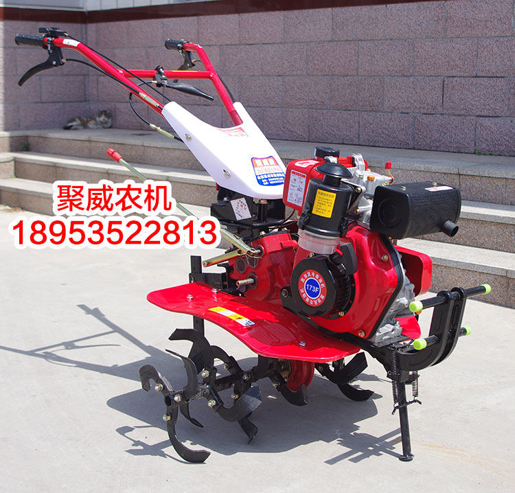 173 air-cooled diesel small cultivator rotary tiller small tractor pine soil arable land ridging machine ditching machine weeding machine