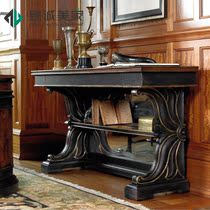 American country solid wood porch table foyer side table French sofa back a few retro antique Villa club furniture
