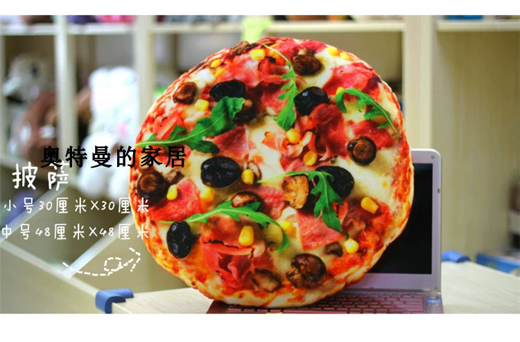 Sáng tạo Mô Phỏng Snack Thực Phẩm Gối Bia Bánh Pizza Popcorn Đệm Xe Văn Phòng Đệm Gối Sang Trọng