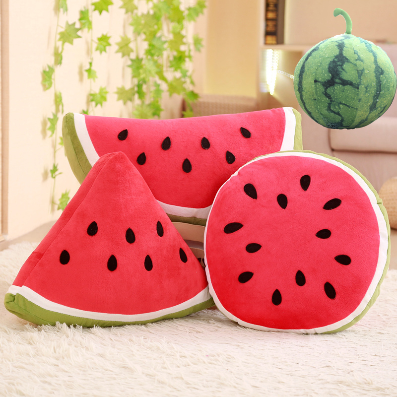 Cartoon Creative Emerald Green Watermelon Pillow Car Pillow Pillow Pillow Pillow