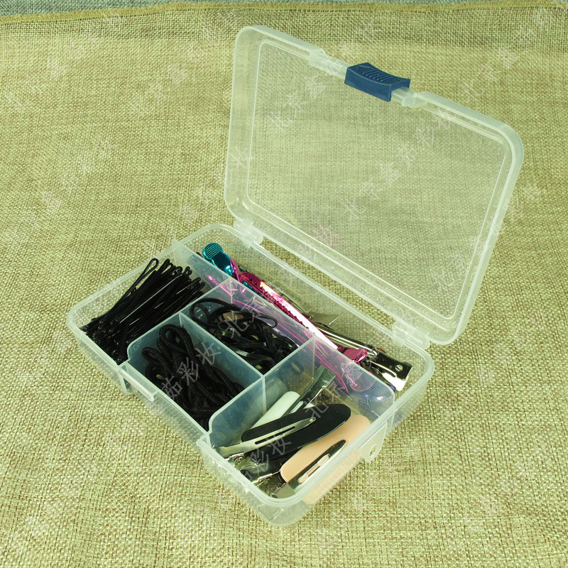 Professional Carry Cosmetic Five G Containing Box Clip Box Duckbill Clip Ornament Box Multi Pattern Plastic Case