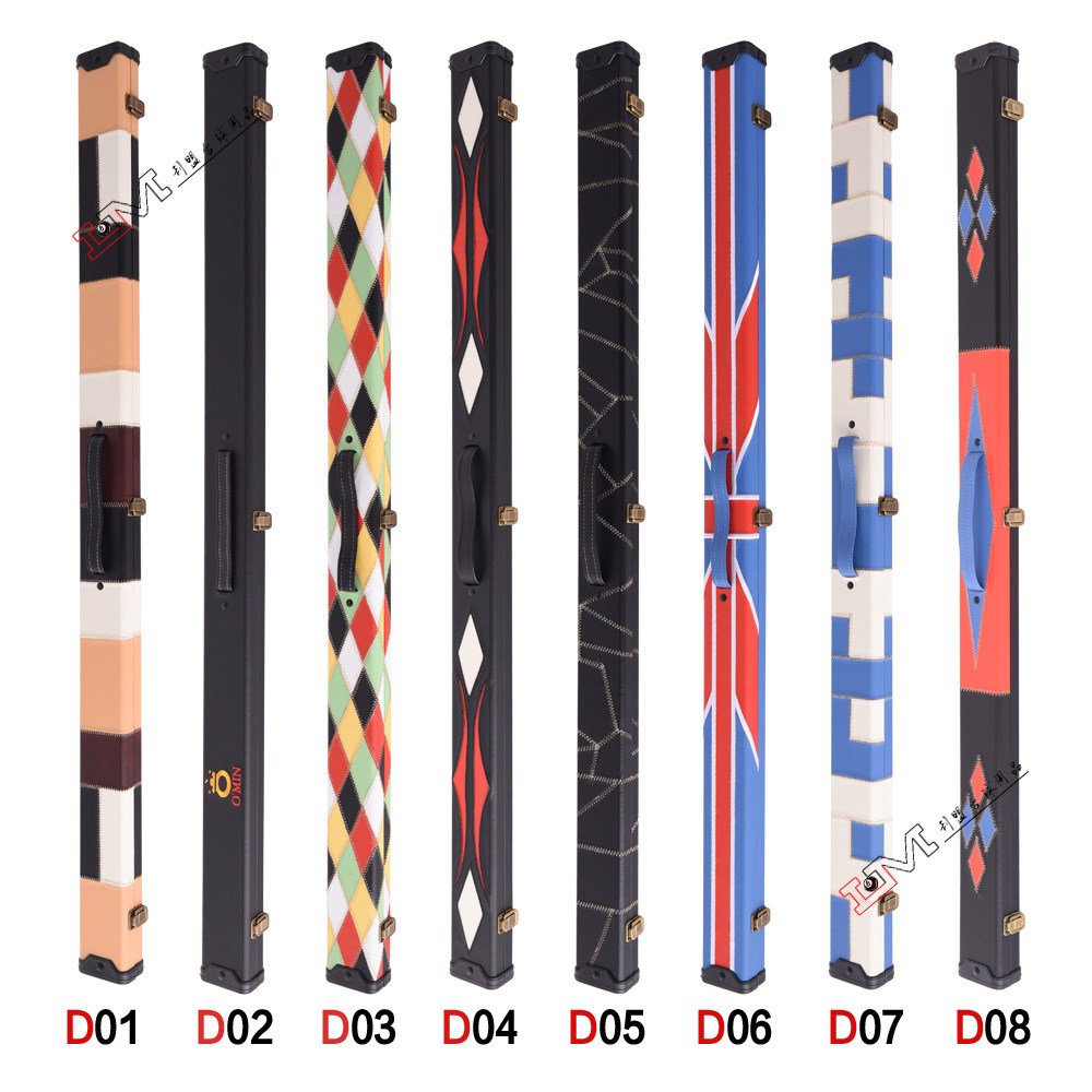 High-grade billiard club box outer plastic bag corner flannel 3 4 snooker stick box three-quarter club box