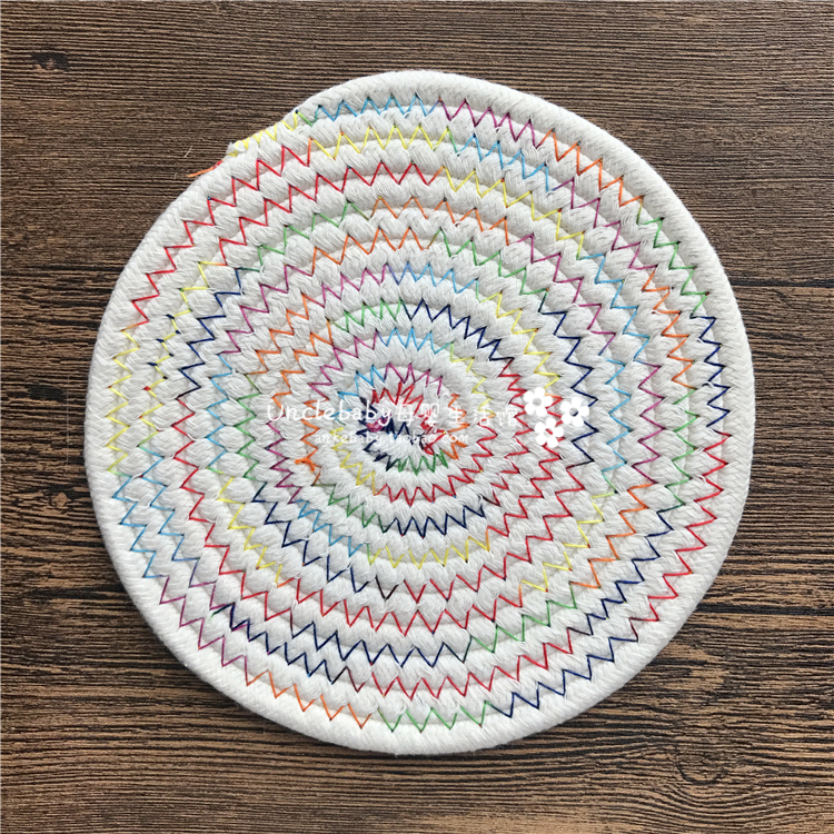 Full 4 days Nordic Ins dining cushion plus pure cotton thick heat insulation cushion Cushion Dining Mat heatproof and burn-proof pot cushion