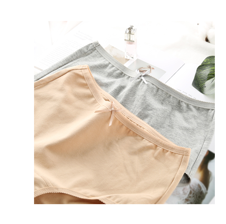 Đồ lót nữ chính hãng Plymouth cotton cotton co giãn cao eo nhỏ boxer tóm tắt tuổi trung niên mẫu đơn giản 21605 quần lót cạp cao