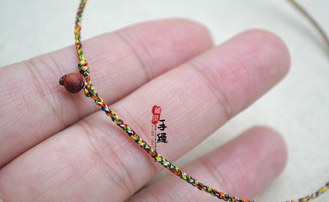 Kho báu may mắn để được giúp đỡ, dòng năm màu tốt đẹp của Phật giáo, vòng tay dây thừng đầy màu sắc, vòng chân, thủ công lắc chân nữ pnj