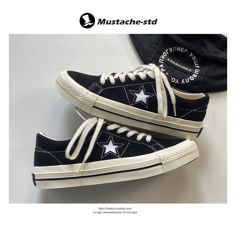 Day Ensemble Retro Board Shoes Vintage Low Bunch Black Stars Sails Shoes Men And Women Chains Skateboard Shoes