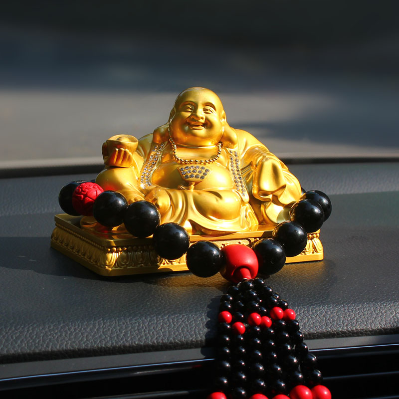Car perfume Mille Buddha in car Car Interior Pendulum accessories Accessories High-end Men Royale Buddha Buddha Statue